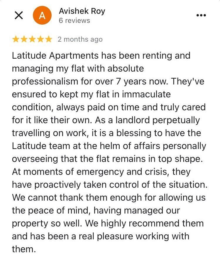 Google Reviews - Landlord Services